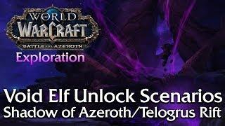 Void Elf Unlock Scenarios - Exploration (Shadow of Azeroth/Telogrus Rift) | World of Warcraft