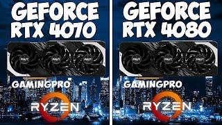 Palit GeForce RTX 4070 GamingPro vs Palit GeForce RTX 4080 GamingPro | AMD Ryzen 5 5600X I 32GB