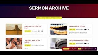 Adding a New Sermon (Church Website Training Video)