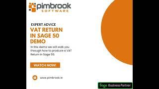 How to produce a VAT Return in Sage 50 -  Demo
