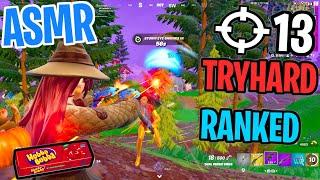 ASMR Gaming  Fortnite Ranked Tryhard! Relaxing Gum Chewing  Controller Sounds + Whispers