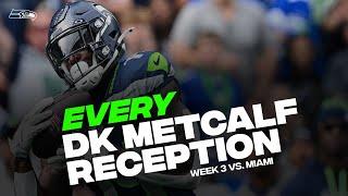 Every DK Metcalf Catch From 104-Yard Game vs. Dolphins | Week 3