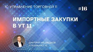 Урок 16. Закупка импортных товаров в УТ 11