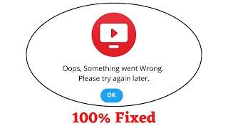 Fix JioTV Oops Something Went Wrong Error. Please Try Again Later Problem Error Solved