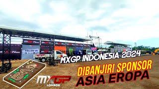 MXGP SELAPARANG LOMBOK INDONESIA DIBANJIRI sponsor DUNIA SELAPANG MXGP INDONESIA