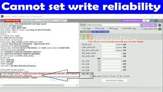 Cannot set write reliability parameters, WR_REL_SET in this device is read only. Could not UFI Box