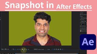 how to use Snapshot in After Effects