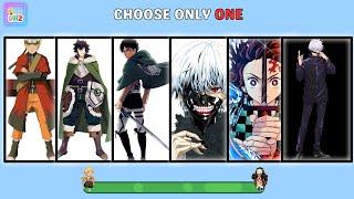 Ultimate Anime Character Choice Challenge!  | Anime Quiz Showdown