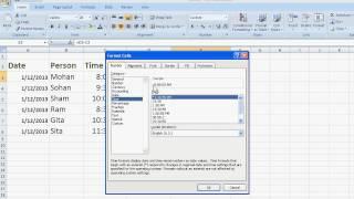 How to Calculate Hours Worked in Excel 2007