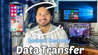 How to transfer data from IPHONE  to Windows PC  , Best way to transfer IOS data in windows