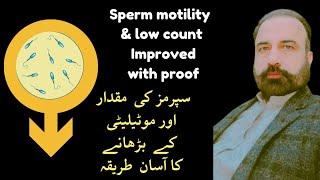 Al saif homeo Regime for boosting sperm health naturally|count | Motility| Morphology|in Urdu/Hindi.