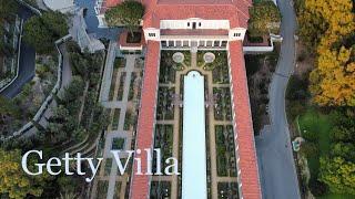 Getty Villa: walkthrough, explain the history and aerial view #california #malibu  #gettymuseum