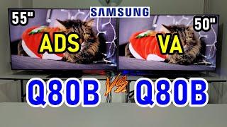SAMSUNG Q80B (ADS) vs Q80B (VA): Televisores QLED 4K / El Q80B de 50" No tiene puertos HDMI 2.1
