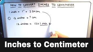 How to Convert Inches to Centimeters / Inches to Centimeter Conversion