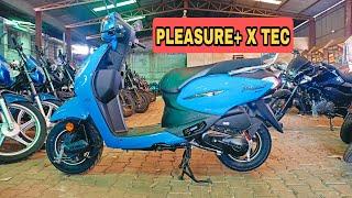 Hero Pleasure+ Xtec scooter/ hero Pleasure plus x tech blue colour 