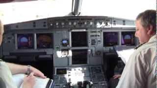 Aer Lingus Airbus A319-111 Cockpit at Dublin Airport