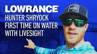 Hunter Shryock First Time on the Water with LiveSight | Lowrance