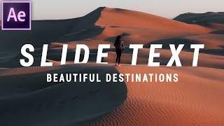 Slide Text Effect Like Beautiful Destinations