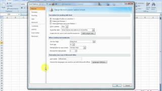 How to change the default settings of an Excel workbook? | Excel 2007