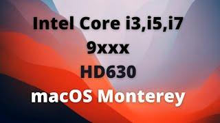 Cómo instalar macOS Monterey en intel PC HD630 (Coffee Lake) Parte 1