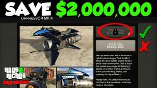 How to CORRECTLY Buy the Oppressor Mk II (DON'T PAY $8,000,000) | Rags to Riches SOLO #8
