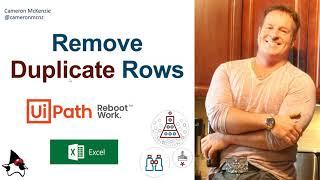 Remove duplicate rows in Excel with UiPath Example