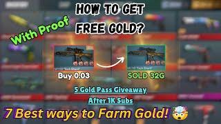 7 Ways to Get Gold For Free | 5 Gold Pass + 1000 Gold Giveaway | How to farm Gold in Standoff 2