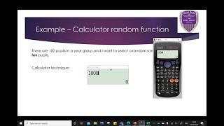 #221 Year 10 Scheme 1 Data Random sampling