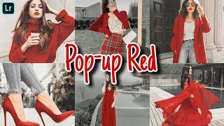 Pop-up Red Preset | Red Lightroom Preset | Lightroom Mobile Preset Tutorial | Free DNG File