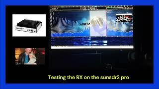 Testing the RX on the SUNSDR 2 pro.