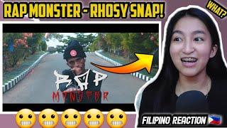 RAP MONSTER - RHOSY SNAP!!! WOAH! DIA EMINEM?! INDONESIA RAP GOD MEN!! [FILIPINO REACTION]