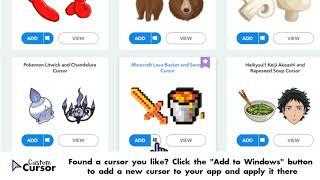 Custom Cursor for Windows - Change your regular mouse pointer to a fun, custom cursor!