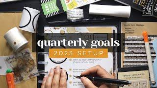 GOAL SETTING 2025 :: Quarterly Goals & Time-Based Systems Happy Planner Insert Setup