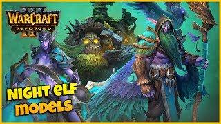 Night Elf Models  - Side by Side Comparison | Warcraft 3 Reforged Beta