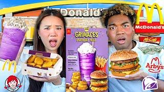 Letting FAST FOOD PROMOS Decide What We Eat For 24 Hours!!