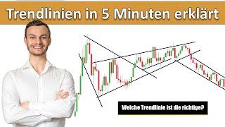 Trendlinien in nur 5 Minuten verstehen & handeln können... (Trading Einsteiger/Anfänger)