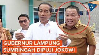 Gubernur Lampung Arinal Djunaidi Tersipu Dipuji Rajin oleh Presiden Jokowi