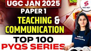 Teaching Aptitude & Communication PYQs For UGC NET 2025 | UGC NET Paper 1 PYQs By Tulika Ma'am