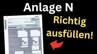 Anlage N 2024 ausfüllen - Arbeitnehmer Einkommensteuererklärung [Fahrtkosten, Werbungskosten]