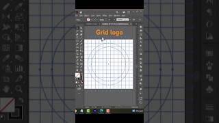 How to create grid logo design in adobe illustrator | Logo design process #shorts