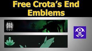 Free Crota's End Emblems & New Prime Gaming Emblem | Destiny 2 Season of the Witch