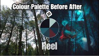Circle Colour Palette Before and After Color Grade Video Transition Tutorial In Mobile using Capcut