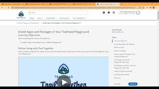 Trailhead Playground Management //Install Apps and Packages in Your Trailhead Playground