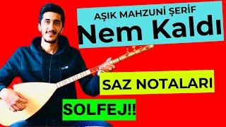 NEM KALDI SOLFEJ SAZ NOTALARI | Nem Kaldı Bağlama Dersleri Solfej