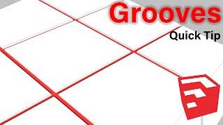 How to Grooves with SketchUp Plugins - Quick Tip
