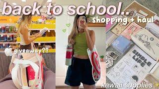 BACK TO SCHOOL SHOPPING  supplies, hauls + GIVEAWAYS