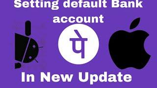 Setting default Bank account in PhonePe | New Update | vishsquare | TechInfo |