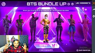 I Got Rarest BTS Bundle In Free  Bts Bundles In indian Server Reactions  - Garena Free Fire