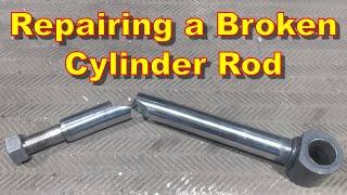 Machining & Welding - Rebuilding a Hydraulic Cylinder Rod, Manual Only Machine Shop