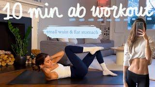 10MIN everyday pilates ab workout // small waist and flat stomach